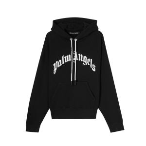 Palm Angels Curved Logo Hoodie