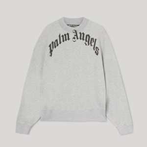 Palm Angels Curved Logo Sweatshirt