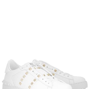 Valentino Rockstud Calfskin Leather Trainers
